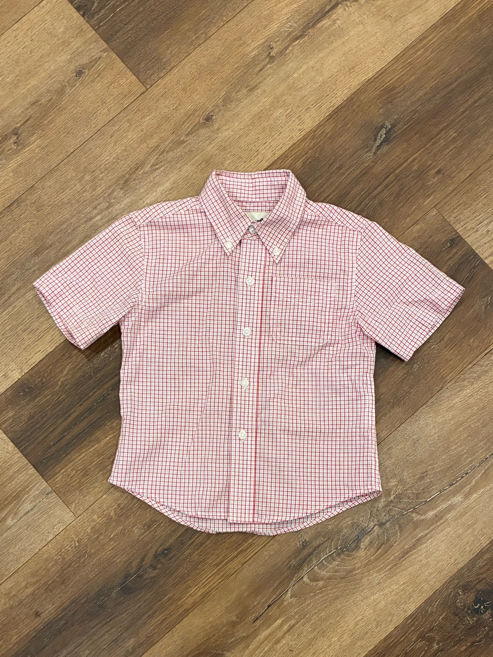 Wrangler Riata Red Button Down Shirt Short Sleeve Cowboy Western Rodeo 2T/3T